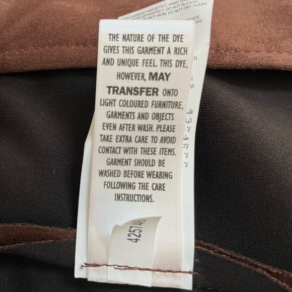 NWT-Addition Elle-Faux Suede Caramel Brown Midi Pencil Skirt-Size 16 - Picture 8 of 9